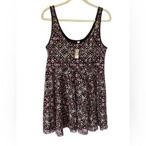Aeropostale black purple dress size XL